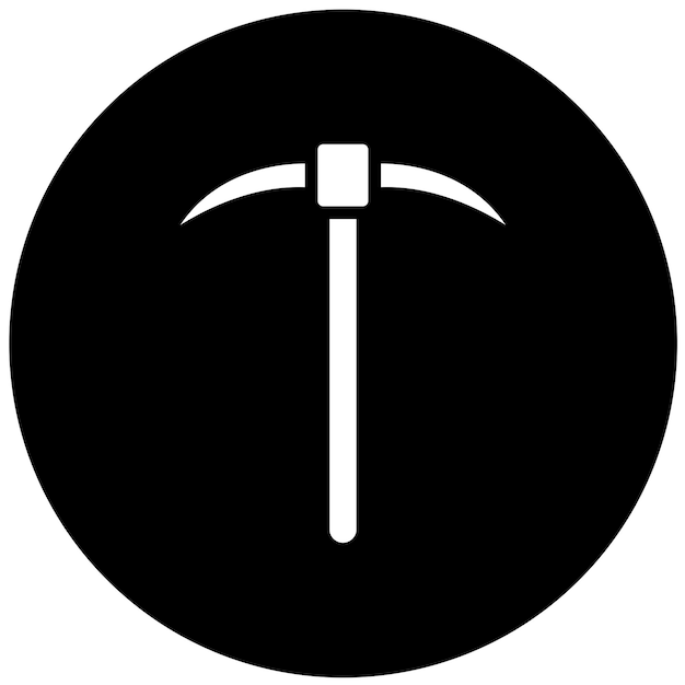 Vectorontwerp Pickaxe Icon Style