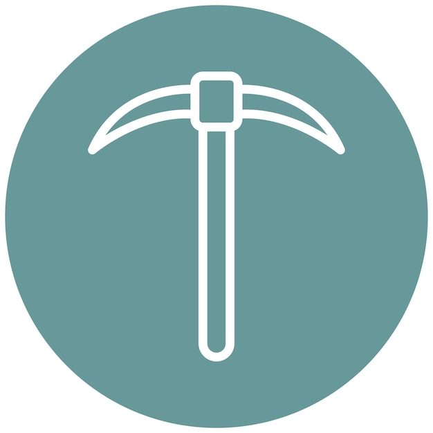 Vectorontwerp Pickaxe Icon Style