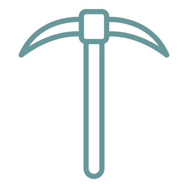 Vectorontwerp Pickaxe Icon Style