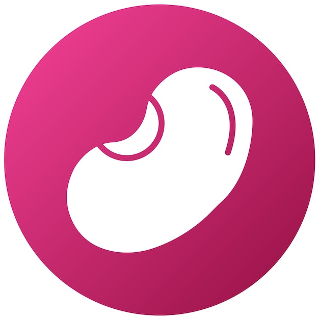Vectorontwerp Pinto Bean Icon Style