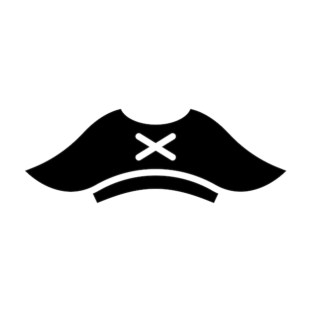 Vectorontwerp Pirate Cap Icon Style