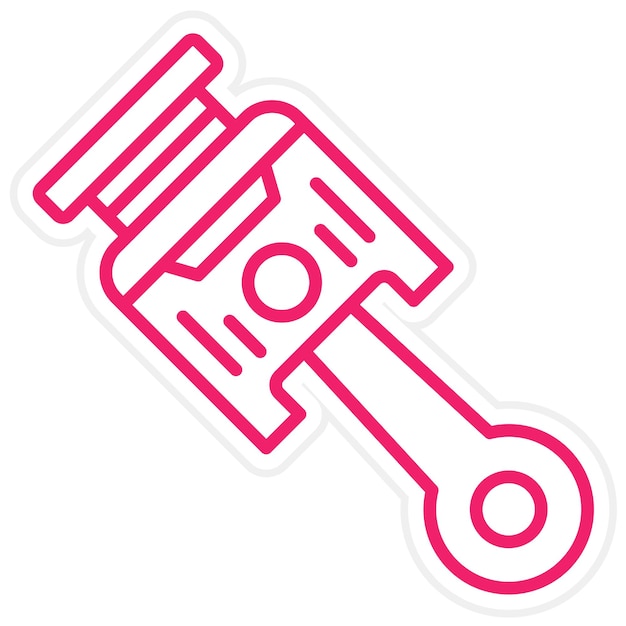 Vectorontwerp Piston Icon Style