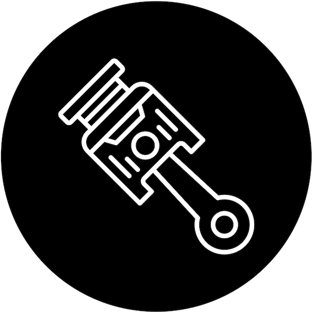 Vectorontwerp Piston Icon Style