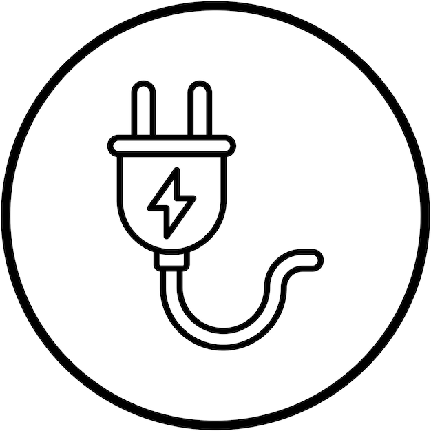 Vectorontwerp Plug Icon Style