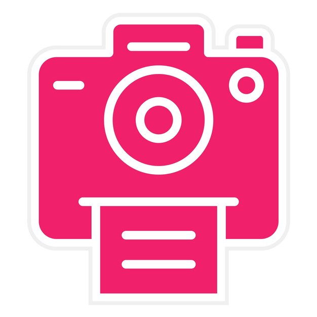 Vectorontwerp Polaroid Camera Icon Style