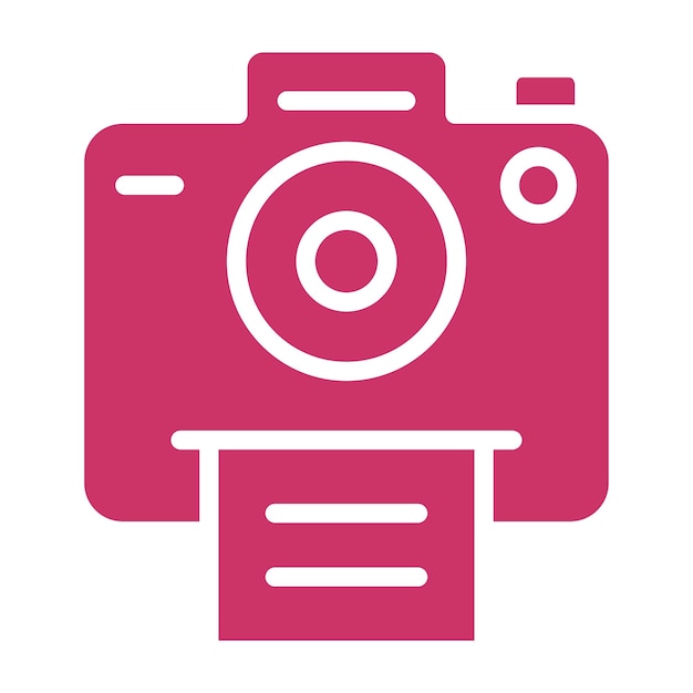 Vectorontwerp Polaroid Camera Icon Style