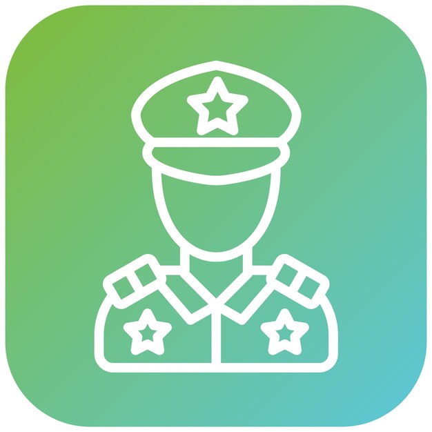Vectorontwerp Politieagent Icon Style