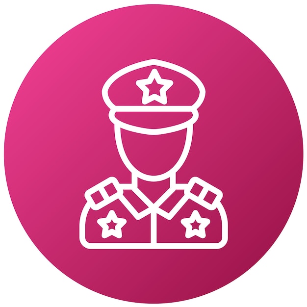 Vectorontwerp Politieagent Icon Style