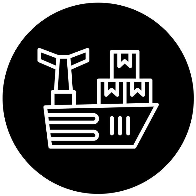 Vectorontwerp Port Icon Style