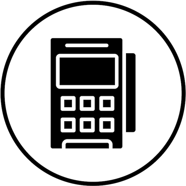 Vectorontwerp Pos Terminal Icon Style