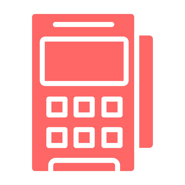 Vectorontwerp Pos Terminal Icon Style