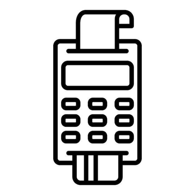 Vectorontwerp Pos Terminal Icon Style