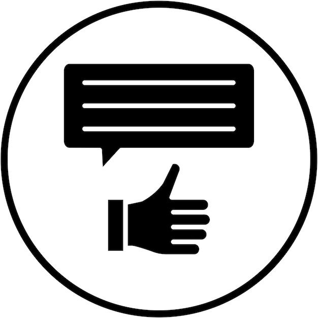 Vectorontwerp Positieve beoordeling Icon Style