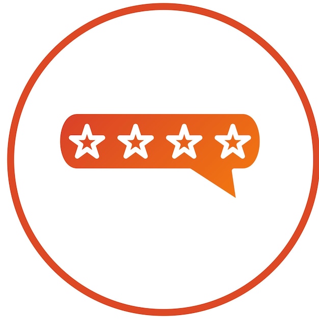 Vectorontwerp Positieve beoordeling Icon Style