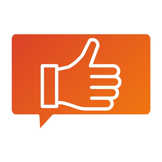 Vectorontwerp Positieve feedback Icon Style