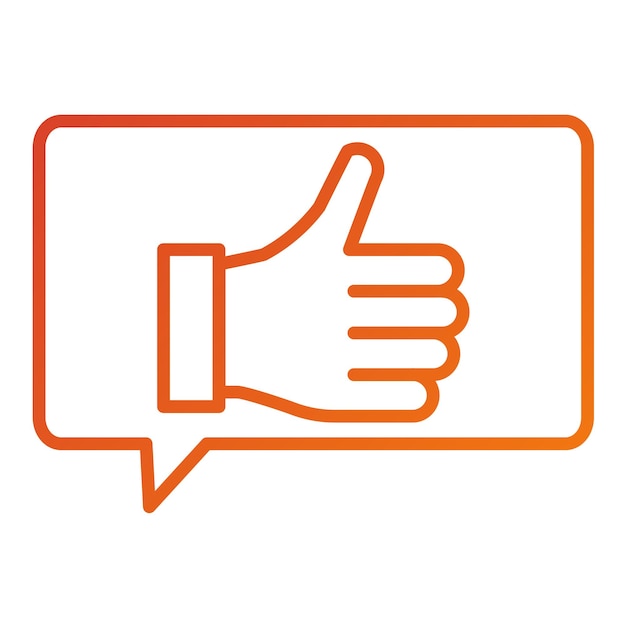 Vectorontwerp Positieve feedback Icon Style