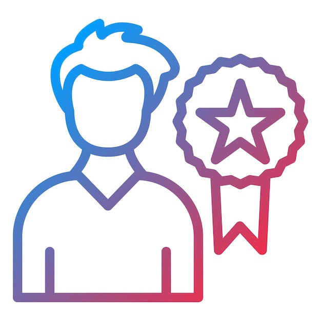 Vectorontwerp Positieve merkervaring Icon Style
