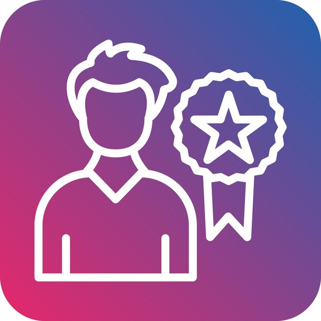 Vectorontwerp Positieve merkervaring Icon Style