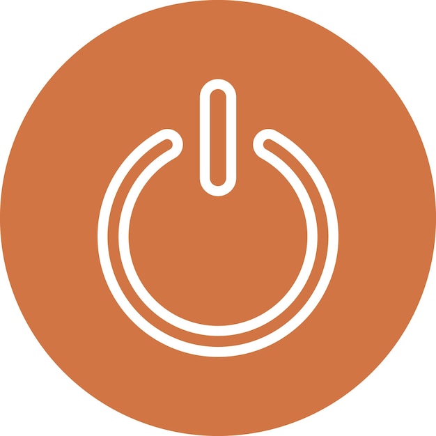 Vectorontwerp Power Button Icon Stijl