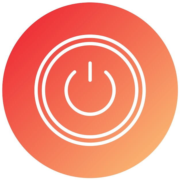 Vectorontwerp Power Button Icon Stijl