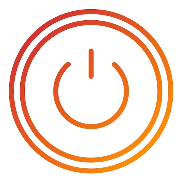 Vectorontwerp Power Button Icon Stijl