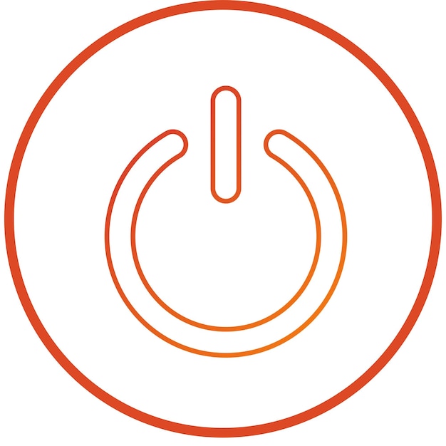 Vectorontwerp Power Button Icon Stijl