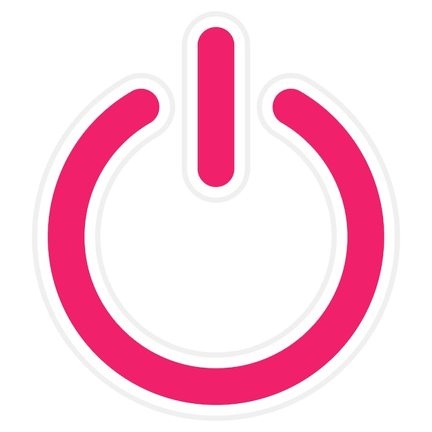Vectorontwerp Power Button Icon Stijl