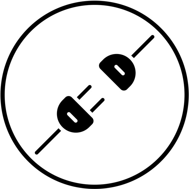 Vectorontwerp Power Connector Icon Style