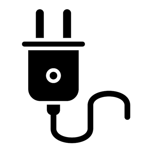 Vectorontwerp Power Plug Icon Stijl