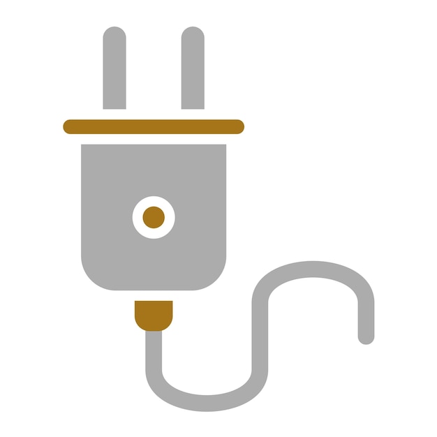 Vectorontwerp Power Plug Icon Stijl