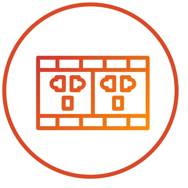 Vectorontwerp Power Socket Icon Stijl