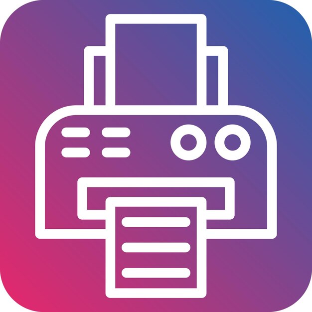 Vector vectorontwerp printer icon style