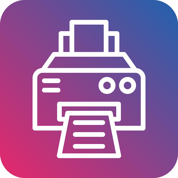 Vectorontwerp Printer Icon Style