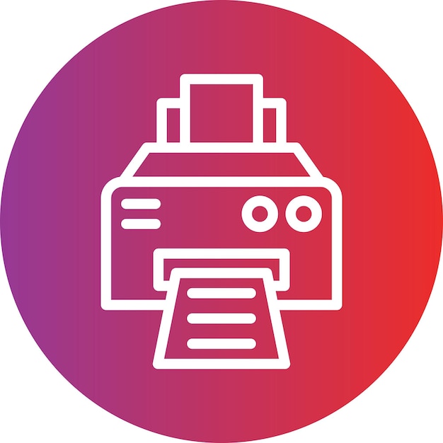 Vectorontwerp Printer Icon Style