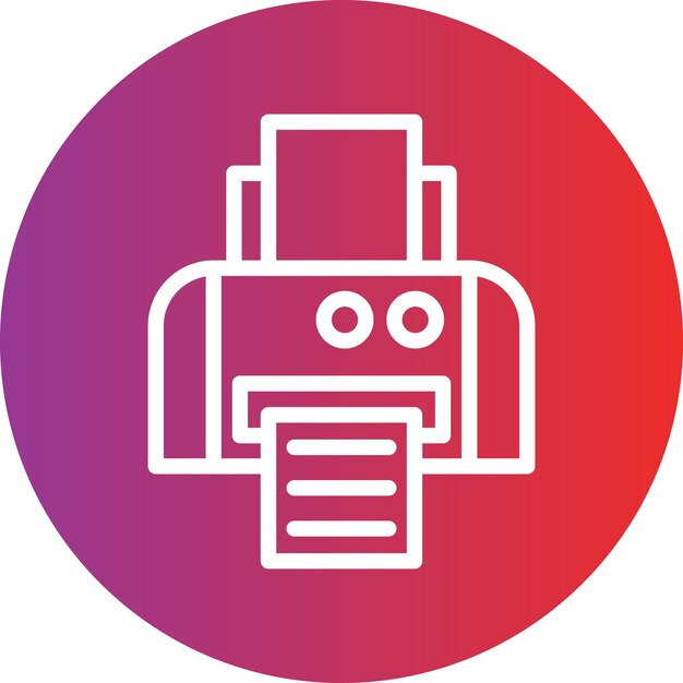 Vectorontwerp Printer Icon Style