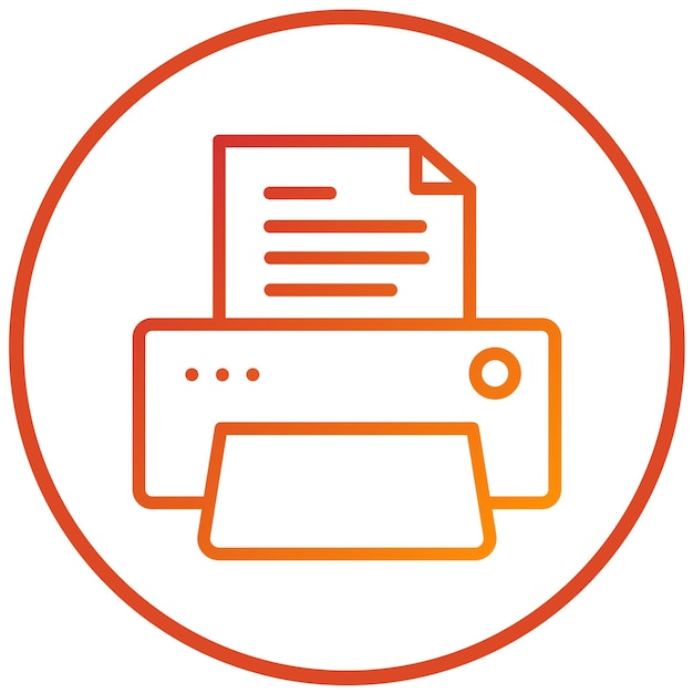 Vectorontwerp Printer Icon Style