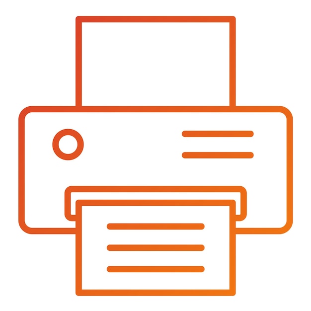 Vectorontwerp Printer Icon Style