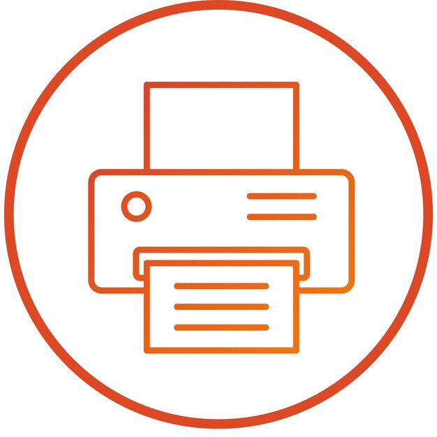 Vectorontwerp Printer Icon Style