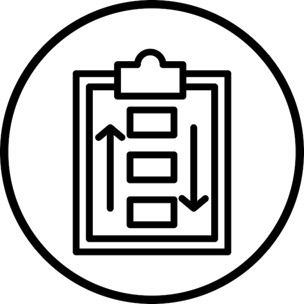 Vectorontwerp Prioritize Icon Style