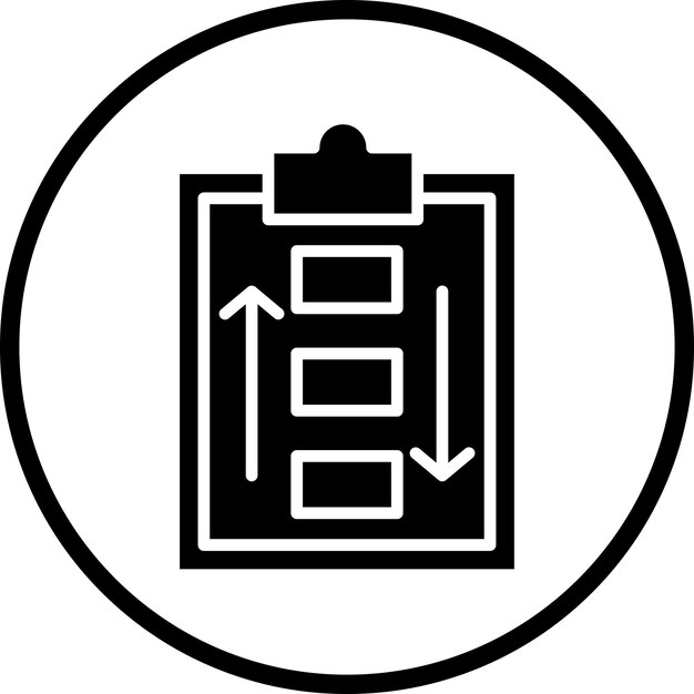 Vectorontwerp Prioritize Icon Style