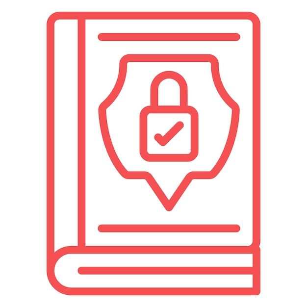 Vector vectorontwerp privacy guidelines icon style