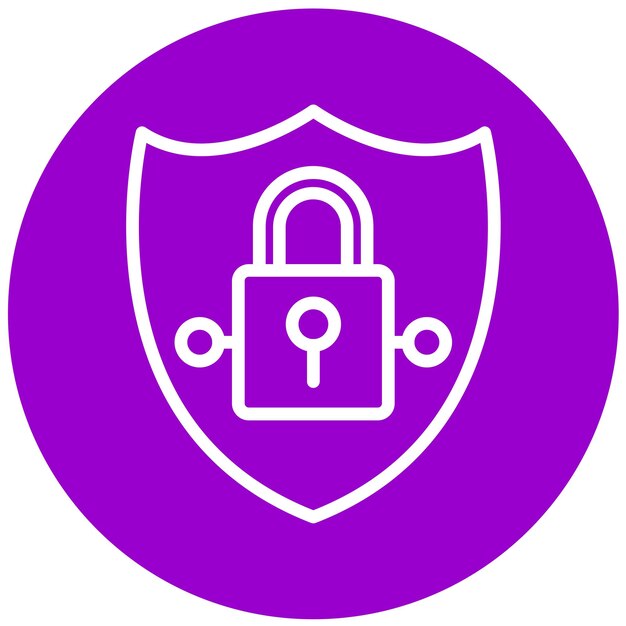 Vectorontwerp Privacy Icon Style