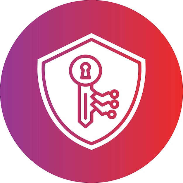 Vectorontwerp Private Key Icon Style