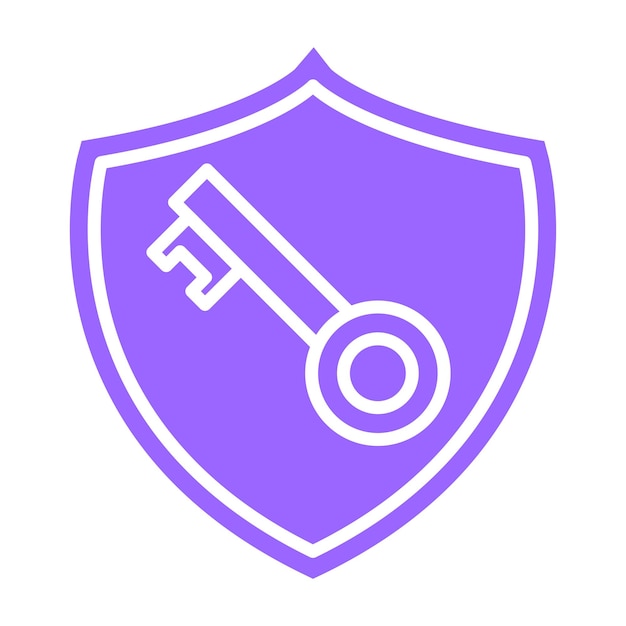 Vectorontwerp Private Key Icon Style