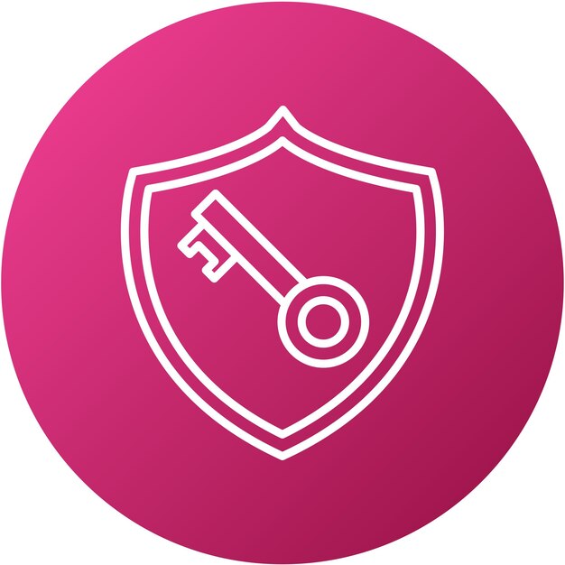 Vectorontwerp Private Key Icon Style