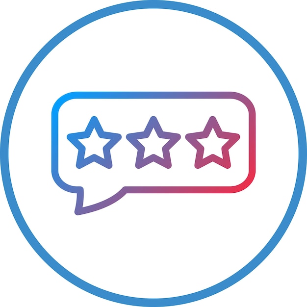 Vectorontwerp Productbeoordeling Icon Stijl