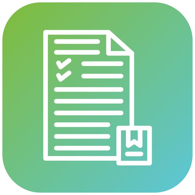 Vectorontwerp Productdocumenten Icon Stijl