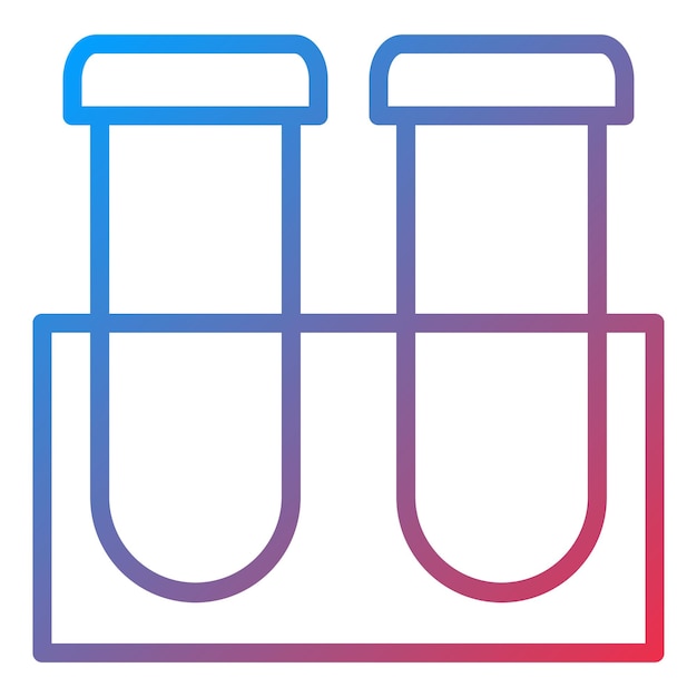 Vectorontwerp proefbuizen Icon Style