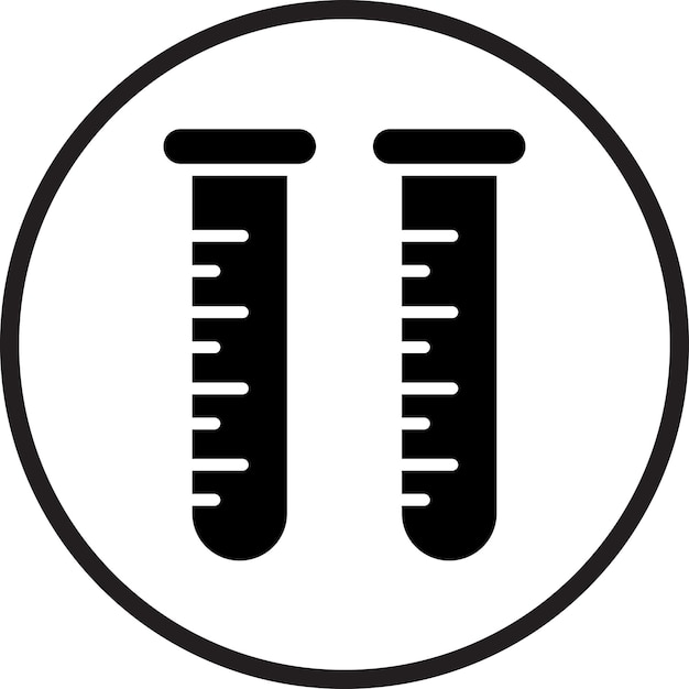 Vectorontwerp proefbuizen Icon Style