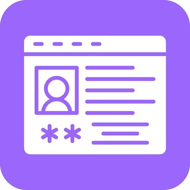 Vectorontwerp Profilering Icon Stijl